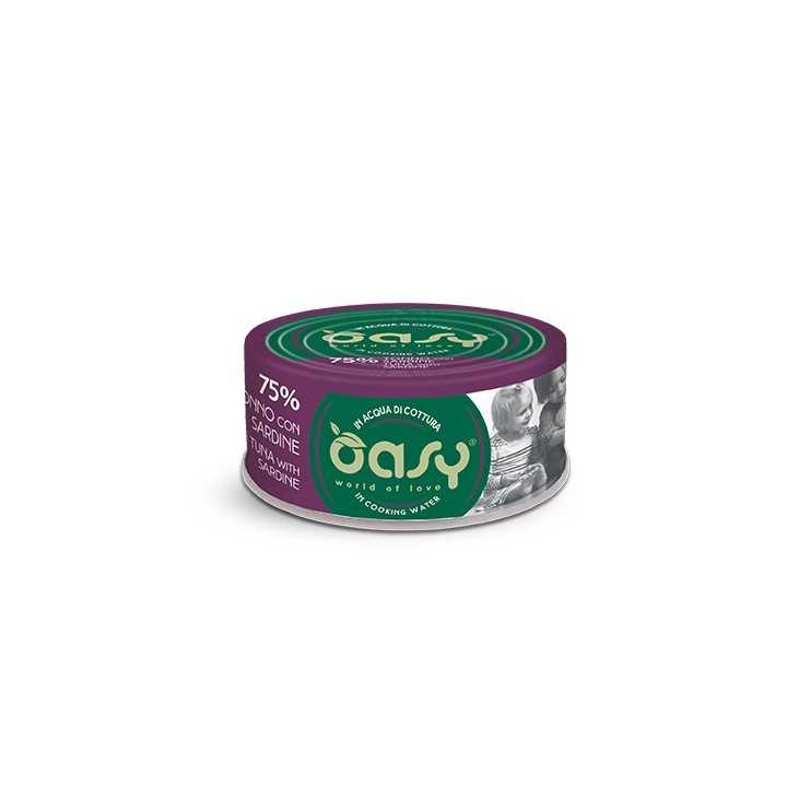 Oasy More Love Acqua Di Cottura Tonno Con Sardine 70 Gr.