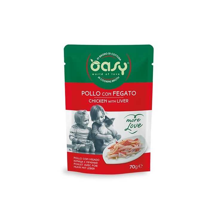 Oasy More Love Brodo Di Cottura Pollo & Fegato 70 Gr.
