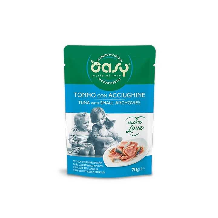Oasy More Love Brodo Di Cottura Tonno & Acciughine 70 Gr.