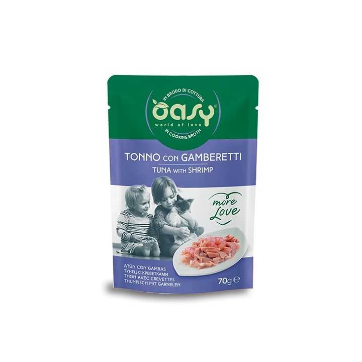 Oasy More Love Brodo Di Cottura Tonno & Gamberetti 70 Gr.