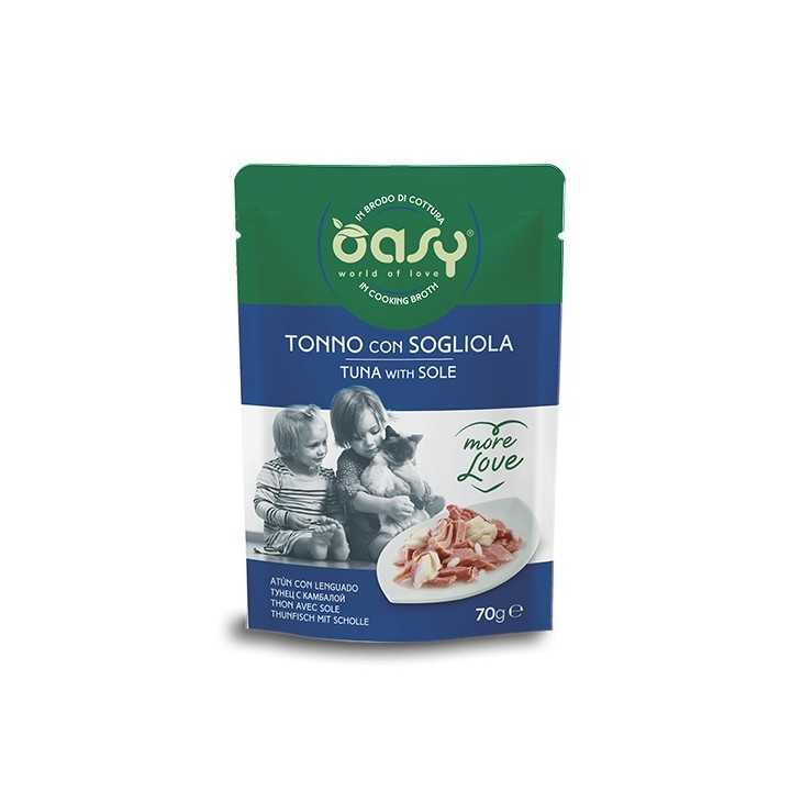 Oasy More Love Brodo Di Cottura Tonno & Sogliola 70 Gr.