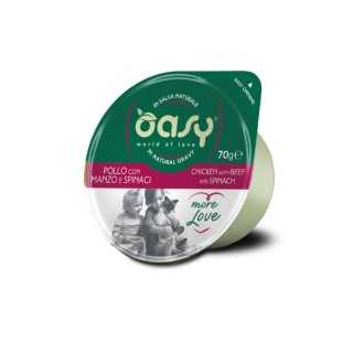 Oasy More Love Salsa Naturale Pollo, Manzo & Spinaci 70 Gr.
