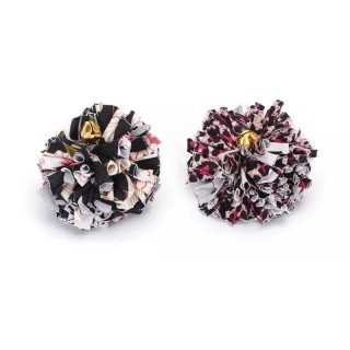 Palla In Stoffa Con Campanella Diam. 6 Cm.