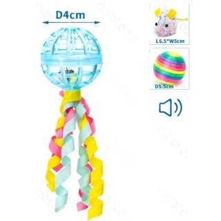 Pallina Con Topo (Diam. 5,5 X 6,5 Cm.)