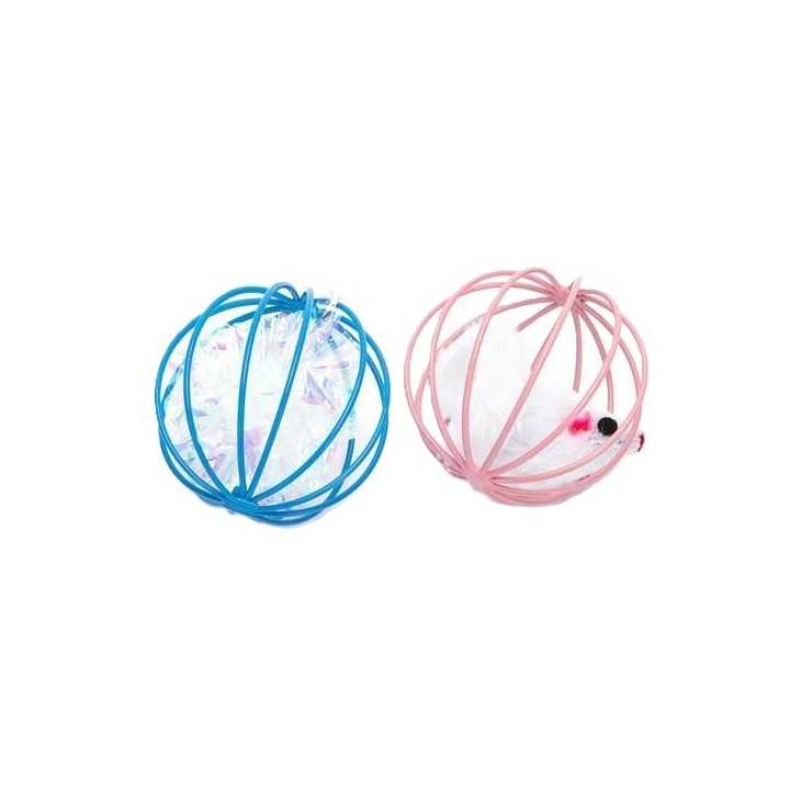 Pallina Con Topolino Tinta Unita Diam. 6 Cm.