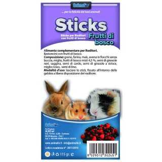 Animal In Sticks Roditori Frutti Di Bosco 2 Pz. / 115 Gr.