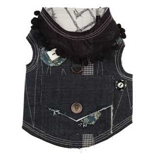 Pettorina Gilet Margo Denim Tg.14 (50-54 Cm.)