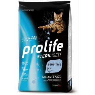 Prolife Cat Adult Sensitive Sterilized Pesce Bianco & Patate 1,5 Kg.