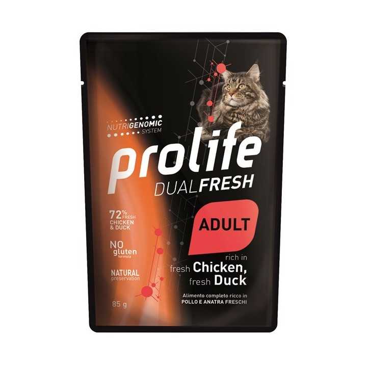 Prolife Cat Dual Fresh Adult Pollo & Anatra 85 Gr.