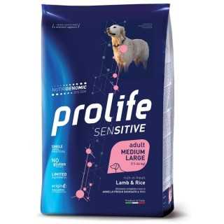 Prolife Dog Adult Sensitive Medium/Large Agnello & Riso 10 Kg.