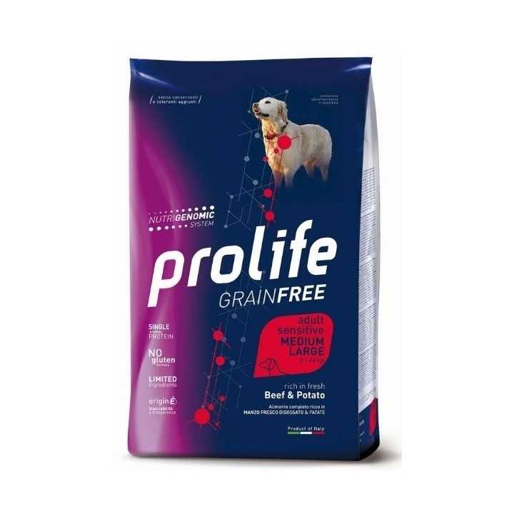 Prolife Dog Adult Sensitive Medium/Large Manzo & Patate 10 Kg.