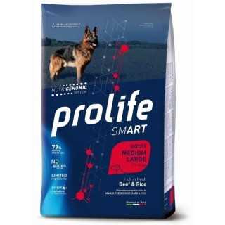 Prolife Dog Adult Smart Medium/Large Manzo & Riso 12 Kg.