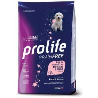 Prolife Dog Puppy Grain Free Medium/Large Maiale & Patate 2,5 Kg.