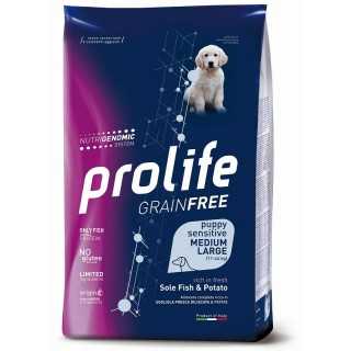 Prolife Dog Puppy Sensitive Grain Free Medium/Maxi Sogliola & Patate 2 Kg.
