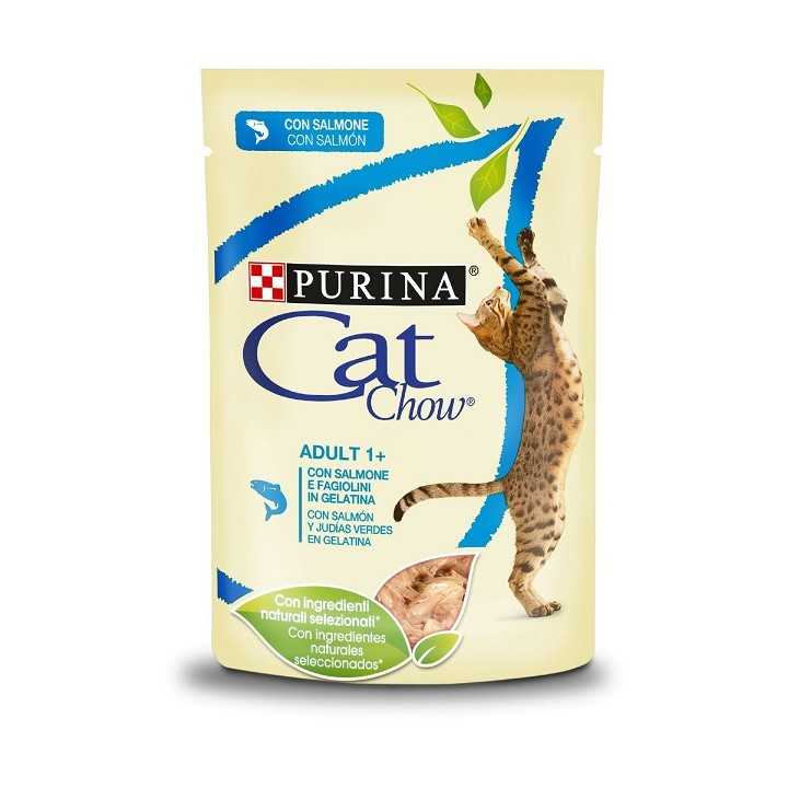 Purina Cat Chow Adult Salmone & Fagiolini 85 Gr.