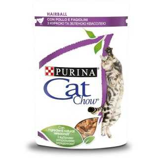 Purina Cat Chow Hairball Pollo & Fagiolini 85 Gr.