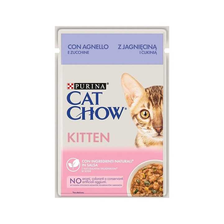 Purina Cat Chow Kitten Agnello & Zucchine 85 Gr.