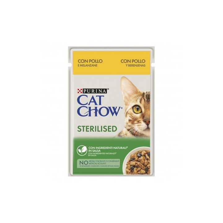 Purina Cat Chow Sterilised Pollo & Melanzane 85 Gr.