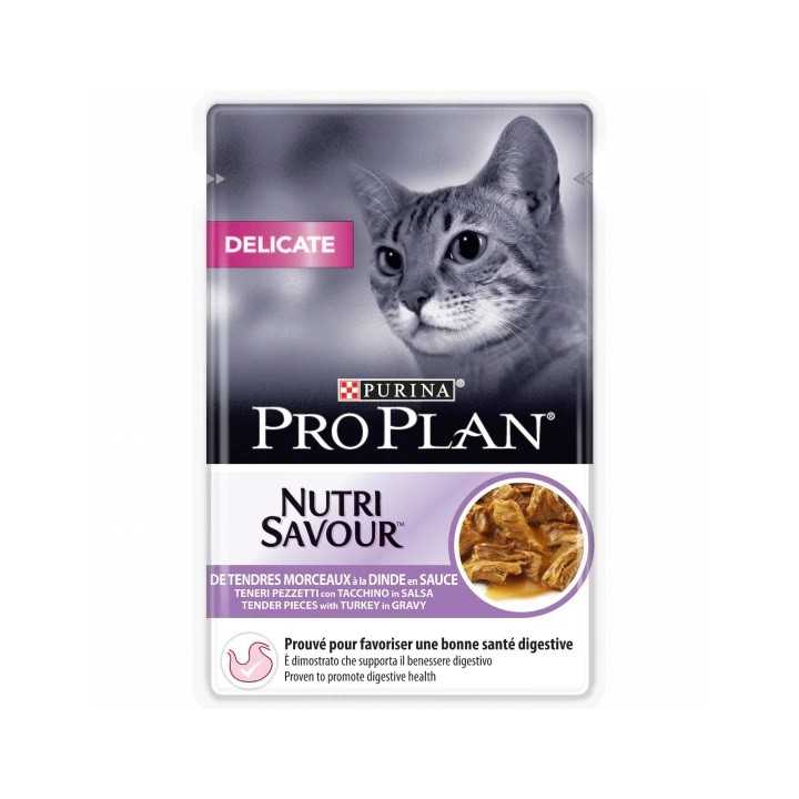 Purina Pro Plan Cat Nutri Savour Delicate Tacchino In Salsa 85 Gr.
