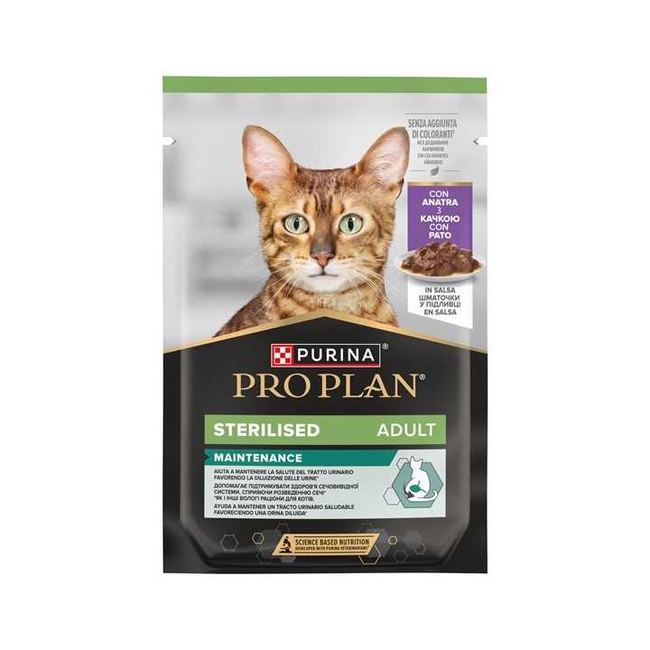 Purina Pro Plan Cat Sterilised Anatra In Salsa 85 Gr.