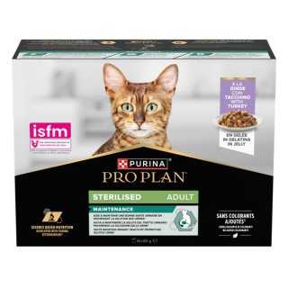 Purina Pro Plan Cat Sterilised Tacchino In Gelatina (10 X 85 Gr.)