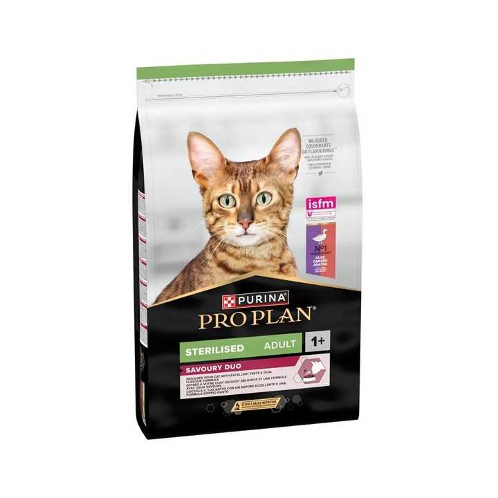 Purina Pro Plan Cat Sterilized Savory Duo Anatra & Fegato 10 Kg.