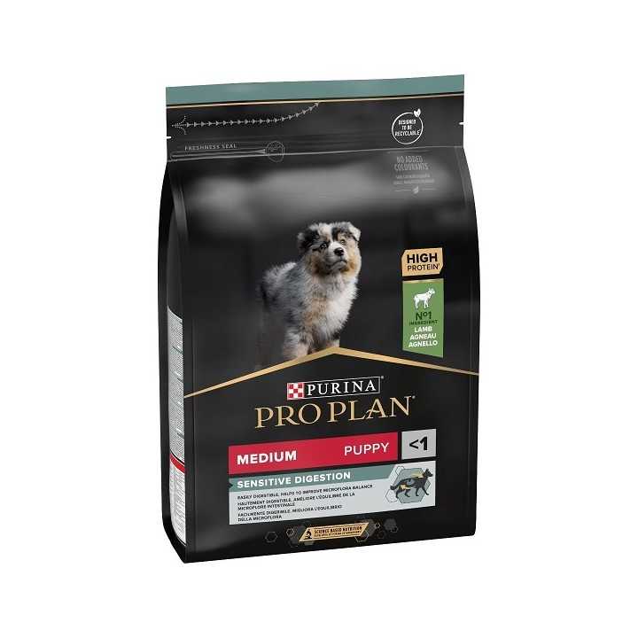 Purina Pro Plan Medium Puppy Sensitive Digestion Agnello 3 Kg.