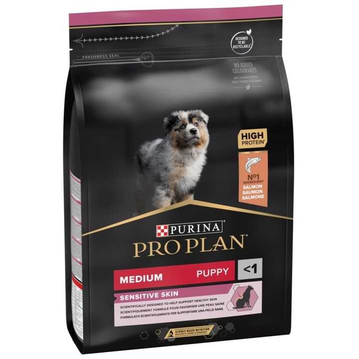 Purina Proplan Dog Medium Puppy Sensitive Skin Salmone 3 Kg.