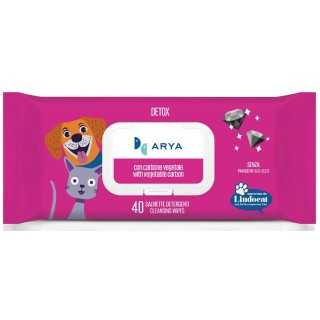 Arya Salviette Detergenti Detox Con Carbone Vegetale 40 Pz.