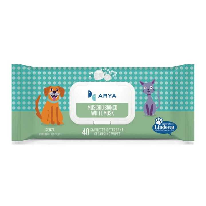 Arya Salviette Detergenti Muschio Bianco 40 Pz.