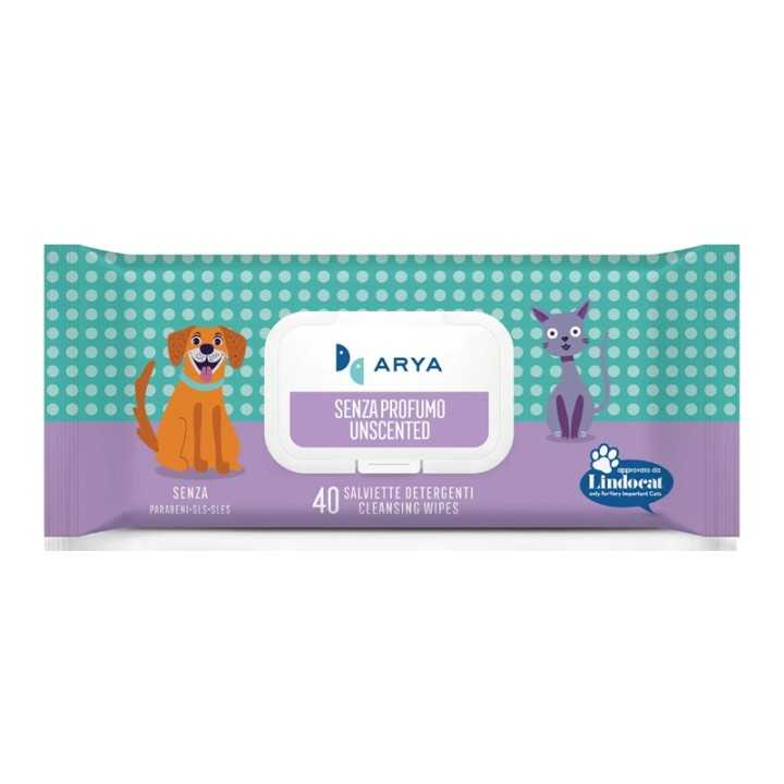 Arya Salviette Detergenti Senza Profumo 40 Pz.