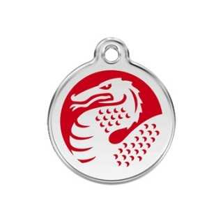 Reddingo Medaglietta Con Incisione Mod: Drago Rosso