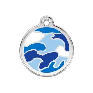 Reddingo Medaglietta Con Incisione Mod: Mimetica Azzurra