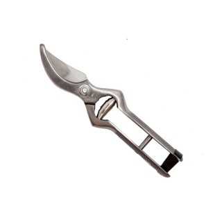 Forbici Da Pota - Forbici da Vigna 21 cm In Acciaio Forgiato Finitura Lucida Chiusura in Cuoio - Falci