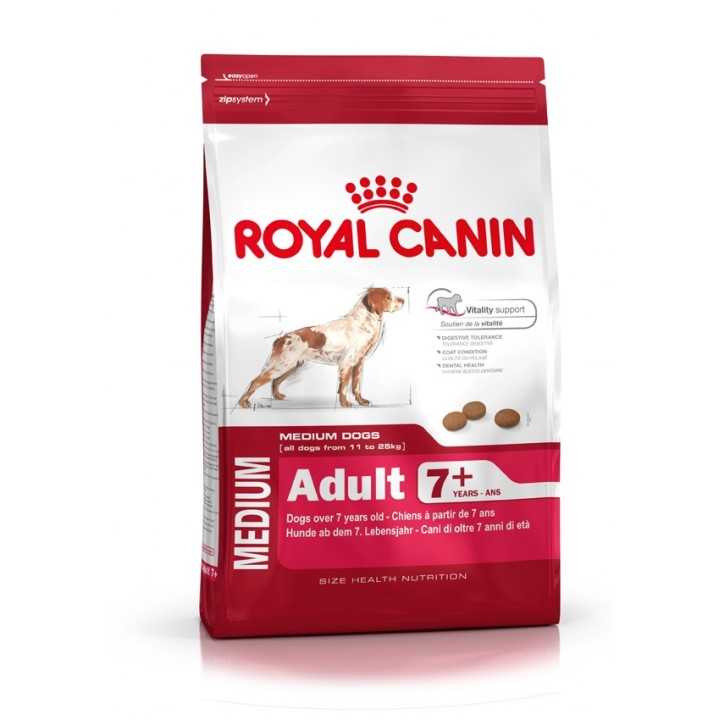 Royal Canin Dog Medium Adult 7+ 4 Kg.