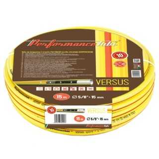 Tubo da Giardino Irrigazione Pvc 15 Mt (Diam. 5/8"-15mm) 5 Strati con Rinforzo Elicoidale Antitorsione Versus