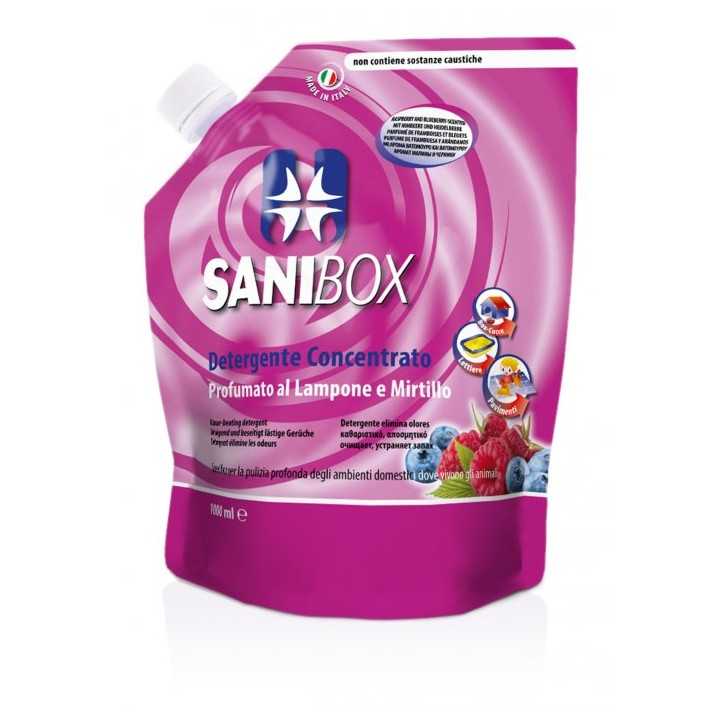 Sanibox Detergente Concentrato Profumato Al Lampone & Mirtillo 5 Lt.