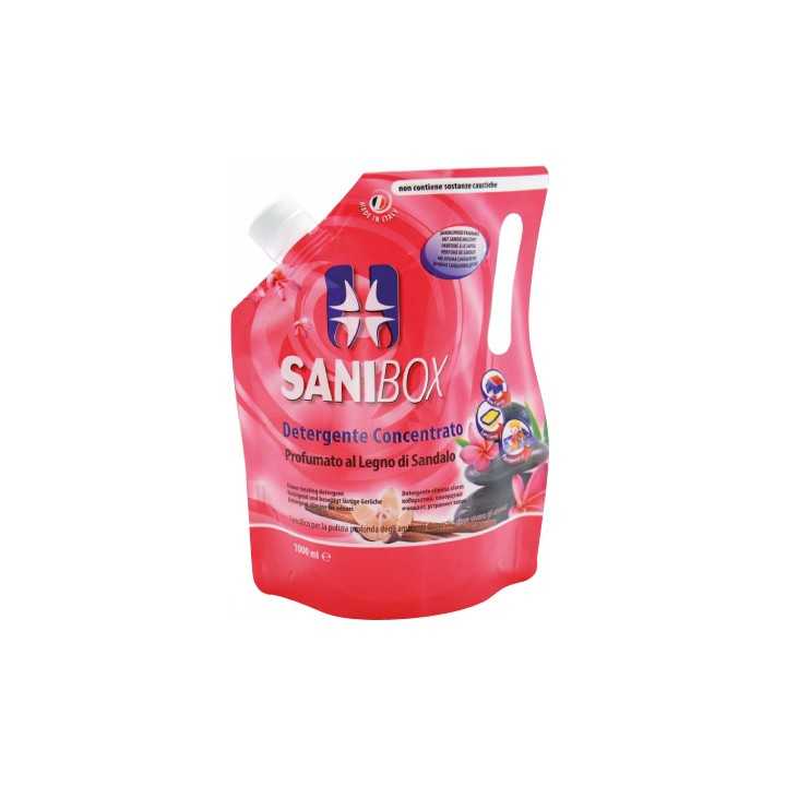 Sanibox Detergente Concentrato Profumato Al Legno Di Sandalo 1 Lt.