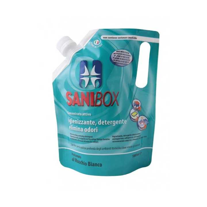 Sanibox Detergente Concentrato Profumato Al Muschio Bianco 1 Lt.