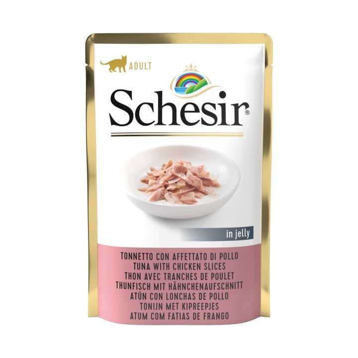 Schesir Busta Adult Tonnetto Con Affettato Di Pollo 85 Gr.