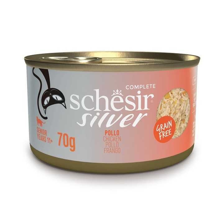 Schesir Cat Silver Adult Pollo 70 Gr.