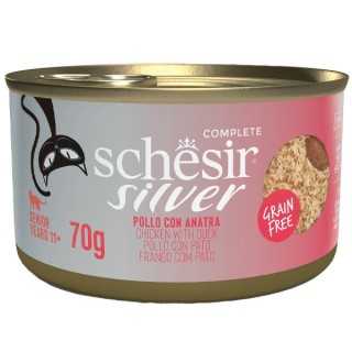 Schesir Cat Silver Mature & Senior Pollo & Anatra 70 Gr.