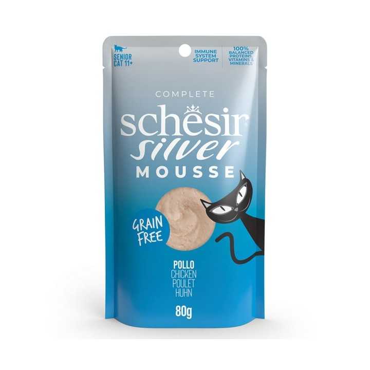 Schesir Cat Silver Mousse Pollo 80 Gr.