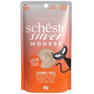 Schesir Cat Silver Mousse Salmone & Pollo 80 Gr.
