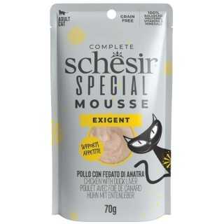 Schesir Cat Special Exigent Mousse Pollo & Fegato Di Anatra 70 Gr.
