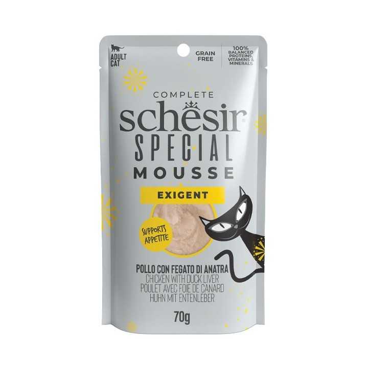 Schesir Cat Special Exigent Mousse Pollo & Fegato Di Anatra 70 Gr.
