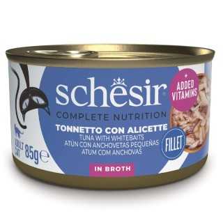 Schesir Complete Nutrition Broth Tonnetto Con Alicette 85 Gr.