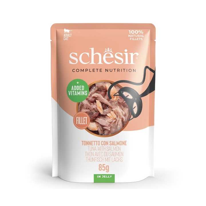 Schesir Complete Nutrition Busta Adult Tonno Con Salmone In Jelly 85 Gr.