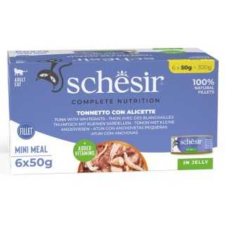 Schesir Complete Nutrition Jelly Tonnetto Con Alicette (6 X 50 Gr.)