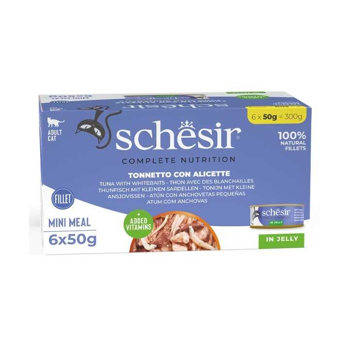 Schesir Complete Nutrition Jelly Tonnetto Con Alicette (6 X 50 Gr.)